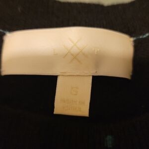 JOIE black wool/cashmere blend speckled sweater, scoop neck and long sleeve